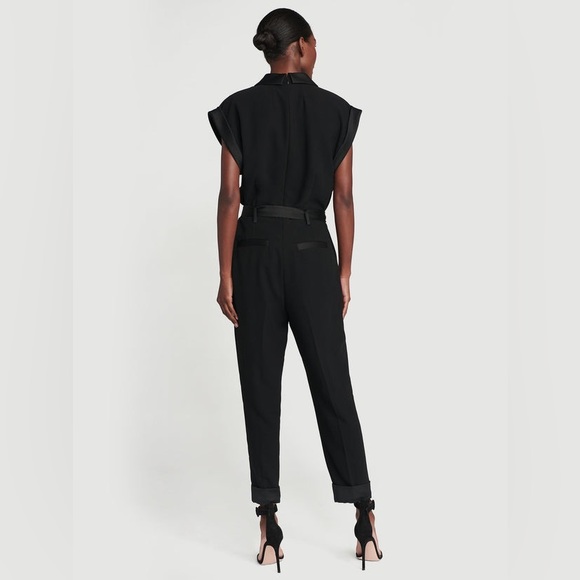Frame | Tux Jumpsuit in Noir - Picture 4 of 6